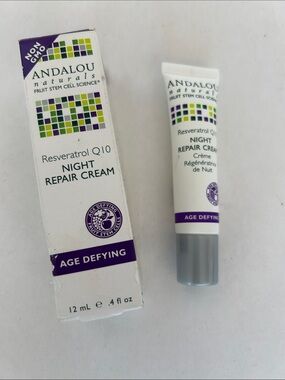 Andalou Naturals Resveratrol Q10 Night Repair Cream deluxe sample size
